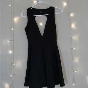 Black flow dress